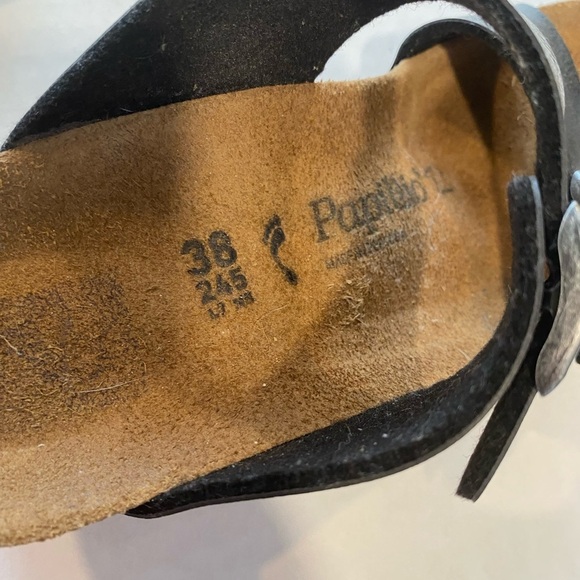 Papillio by Birkenstocks Dorothy Black and Brown Wedge Shoes - Picture 4 of 10